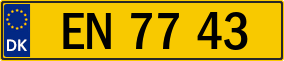 Trailer License Plate